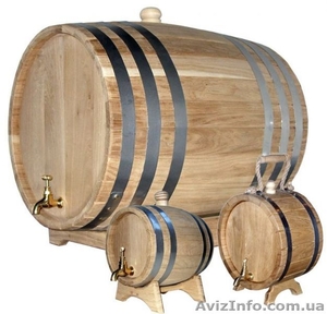 Дубовые бочки и жбаны для вина,  коньяка и других напитков.  #949328