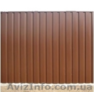 Еврозаборы Днепропетровск  забор из профнастила кирпичный  #935762