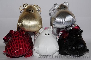 Изделия из натуральной кожи. Бегемотики БУГГИ #949982