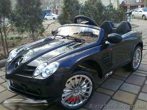 Хит лета 2013! Детский электромобиль Mercedes SLR 722S BLACK #949678