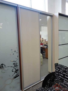 Шкаф-купе с зеркалом и ДСП #951233