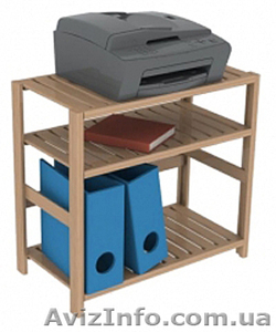 Полка для офиса (дома) под технику деревянная #945998