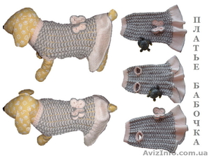 Одежда животным свяжу платье Бабочка #938687