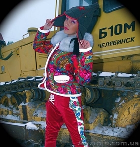 Пиджак теплый из платка с натуральным мехом песца в стиле Лурдес,  Матрешка #913731