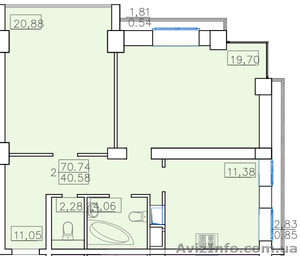 2-х комнатная квартира с видом на море в ЖК Седьмая Жемчужина #940930