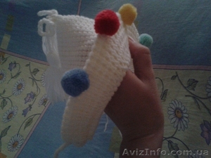 Вязанная шапочка для девочки. б/у #961331