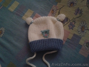 вязанная шапочка на мальчика #961338