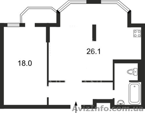 Продается двухкомнатная квартира студия #951924