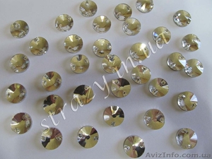Продам пришивные стразы производства Aroshirva (Гонконг),  форма- Rivoli.  #952284