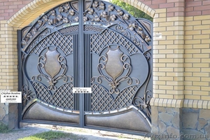 Эксклюзивные ворота, кованые ворота, оригинальные ворота, красивые ворота #960189