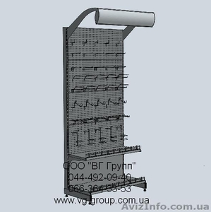 Стеллаж перфорированный. Торговое оборудование. #966042