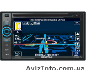 Мультимедийная станция,  SHUTTLE SDVN-6960 Bl/Blue_Red (Navitel map) #965158