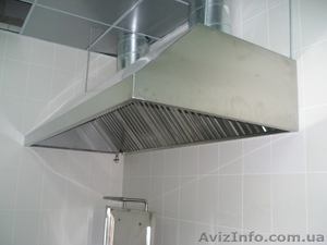 Зонт вытяжной пристенный,  зонт островной с фильтрами из нержавеющей стали #965537