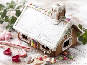 Пряничный домик в подарок на Новый год или Рождество партнерам, коллегам, друзьям #976007