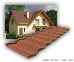 Черепица с каменной посыпкой MetroTile #976429