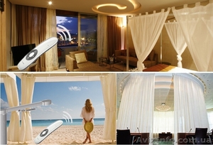 Сучасний інтер’єр. Моторизовані карнизи Evrika-T. #1001084