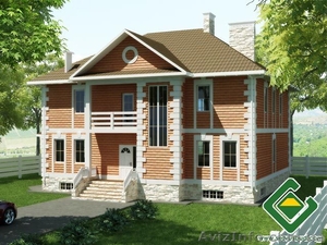 Строительство панельно-каркасных домов под ключ (СИП-панели) 282, 94 м2 #994411