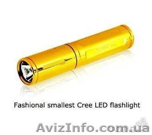 Карманный женский фонарик Bronte RA01-Au 80 люмен #994457