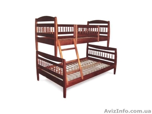 Кровать духярусная Комби (тис) #993377