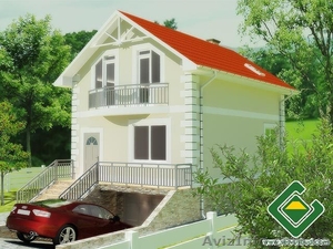 Строительство панельно-каркасных домов под ключ (СИП-панели) 98, 48 м2 #994446