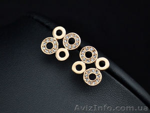 Серьги позолоченные по хорошей цене! #1002476
