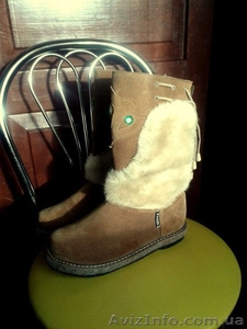 Унты женские. Материал: натуральная овчина,  замш #1011836