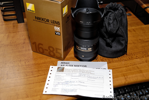 Продается новый объектив Nikon 16-85 mm f/3.5-5.6G ED VR AF-S DX #1010967