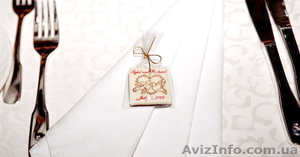 Весільні запрошення та подарунки для гостей з шоколаду #1008123