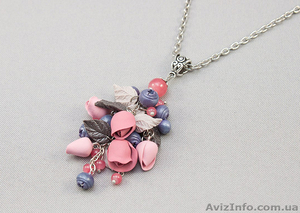 Кулон Зимние розы #1007888