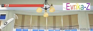 Карнизи розсувні з електроприводом. Сучасні штори та гардини. #1009638