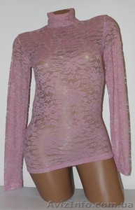 Гипюровые водолазки оптом #1024010