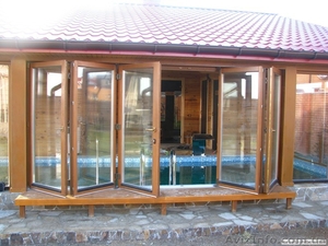 Раздвижные теплые двери и окна «гармошка» #1024464