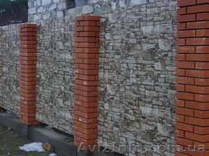 Профнастил под дерево и камень.  #1028937