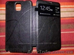 Чехол-книжка кожаный Оскар для Samsung N9000 Not 3 с окошком   #1015122