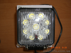 Светодиодные фары LED 1210-27W spot  #1030207