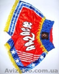 Трусы для тайского бокса красные ТМ Wolf #1020723