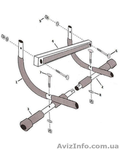 Турник настенный малый Iron Gim(для установки в дверной проем) #1020749