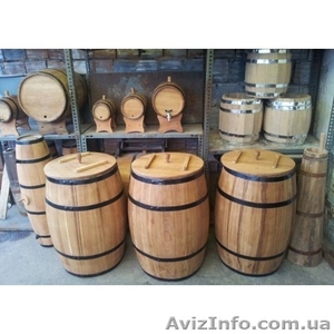 Дубовые бочки для вина. Подарочные бочонки #1021101