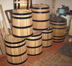 Изготовим для Вас дубовые бочки для вина,  коньяка,  солений #1024941