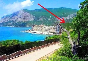 Живописный участок,  ЮБК,  бухта Ласпи,  вид на море и горы,  для дома Вашей мечты #1025955