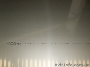 Лист нержавеющий AISI 304 (08Х18Н10) 0, 4 - 140, 0мм. #1024027