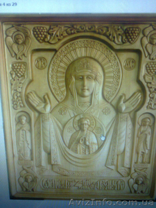 резные иконы , статуэтки ,  разделачные доски ,  нарды из дерева,  киоты ,   гиометри #1014972