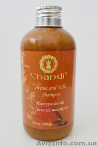 Натуральный индийский шампунь «Хна» от ТМ Chandi #1027967