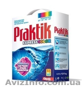 Бесфосфатный концентрированый стиральный порошок Praktik Express Color 3 кг #1026840