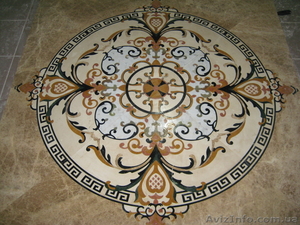 Панно из мрамора или керамогранита. Ступени, подоконники, столешницы. #1024266