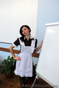 Фартук для школьниц, белый #1028753