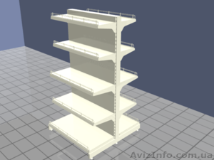 Стеллаж островной. Торговое оборудование. #1025709