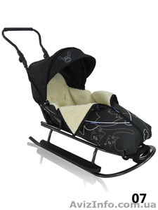 санки Prampol Rasper Польша с капюшоном и конвертом подножки #1030451