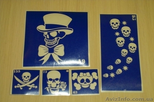 набор трафаретов для био-тату 