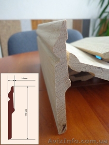 Евро плинтус,  плинтус из натурального дерева (дуб,  сосна). #1032867